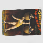 De Sandow Eugen Sandow Vaudeville Gewichtheffer Golfhanddoek (Horizontaal)