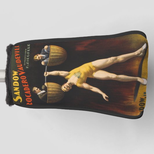 De Sandow Eugen Sandow Vaudeville Gewichtheffer Golfheadcover (Voorkant)