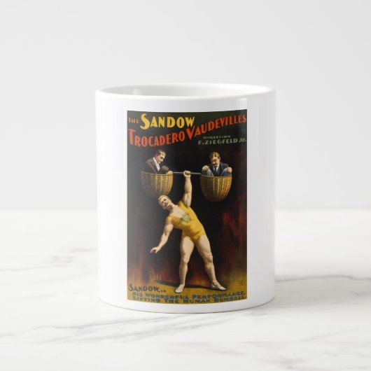 De Sandow Eugen Sandow Vaudeville Gewichtheffer Grote Koffiekop (Voorkant)