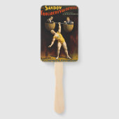De Sandow Eugen Sandow Vaudeville Gewichtheffer Handwaaier (Achterkant)
