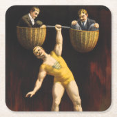De Sandow Eugen Sandow Vaudeville Gewichtheffer Kartonnen Onderzetters (Voorkant)