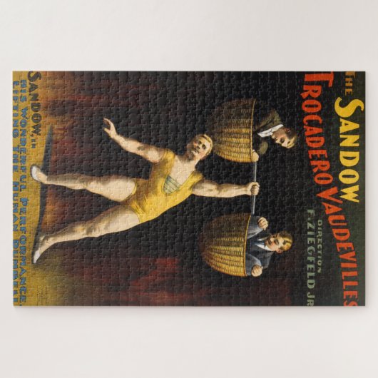 De Sandow Eugen Sandow Vaudeville Gewichtheffer Legpuzzel (Horizontaal)