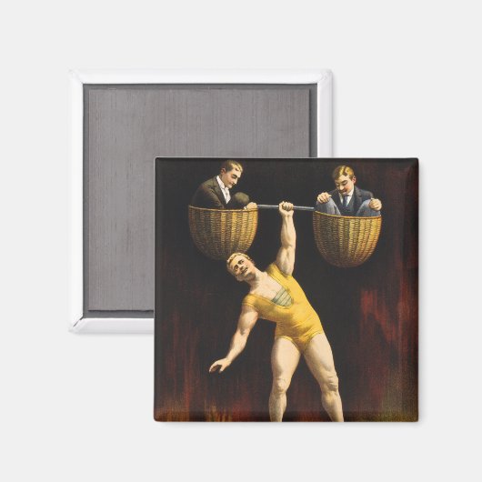 De Sandow Eugen Sandow Vaudeville Gewichtheffer Magneet (Voorkant / Achterkant)