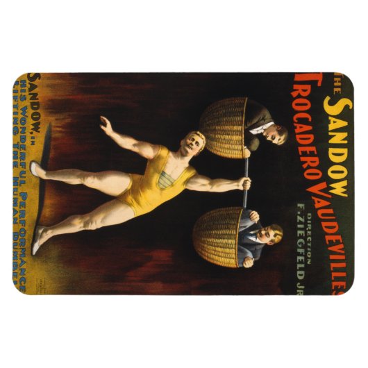 De Sandow Eugen Sandow Vaudeville Gewichtheffer Magneet (Horizontaal)