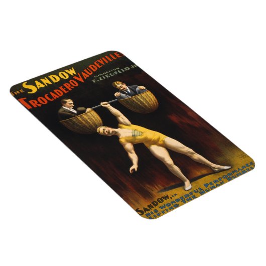 De Sandow Eugen Sandow Vaudeville Gewichtheffer Magneet (Rechterzijde)