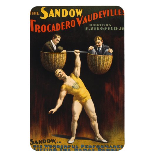 De Sandow Eugen Sandow Vaudeville Gewichtheffer Magneet (Verticaal)