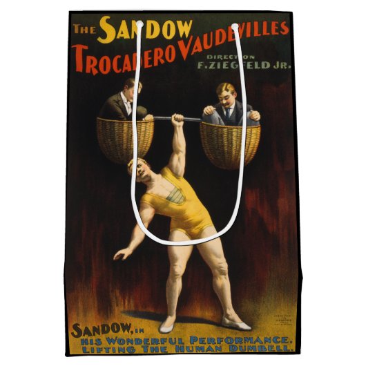 De Sandow Eugen Sandow Vaudeville Gewichtheffer Medium Cadeauzakje (Achterkant)
