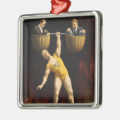 De Sandow Eugen Sandow Vaudeville Gewichtheffer Metalen Ornament (Links)