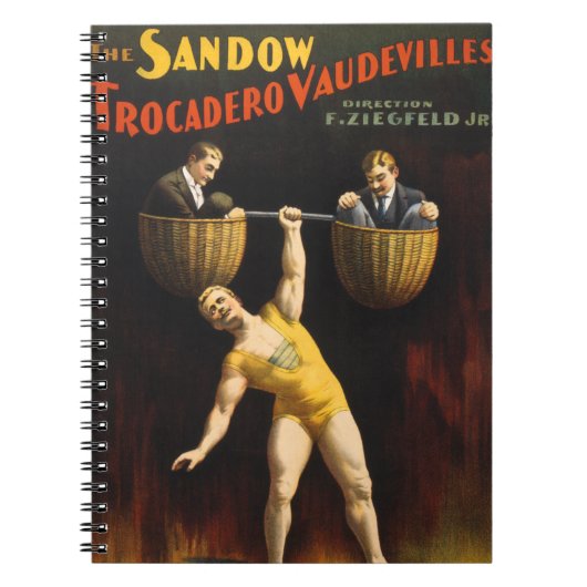 De Sandow Eugen Sandow Vaudeville Gewichtheffer Notitieboek (Voorkant)