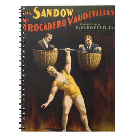 De Sandow Eugen Sandow Vaudeville Gewichtheffer Notitieboek (Voorkant)