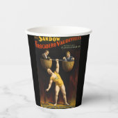 De Sandow Eugen Sandow Vaudeville Gewichtheffer Papieren Bekers (Voorkant)