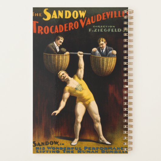De Sandow Eugen Sandow Vaudeville Gewichtheffer Planner (Achterkant)
