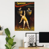 De Sandow Eugen Sandow Vaudeville Gewichtheffer Poster (Thuiskantoor)