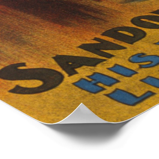 De Sandow Eugen Sandow Vaudeville Gewichtheffer Poster (Hoek)