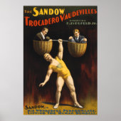 De Sandow Eugen Sandow Vaudeville Gewichtheffer Poster (Voorkant)