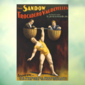 De Sandow Eugen Sandow Vaudeville Gewichtheffer Raamsticker (Vel 3)