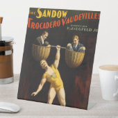 De Sandow Eugen Sandow Vaudeville Gewichtheffer Reclamebord Met Voetstuk (Insitu)
