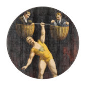 De Sandow Eugen Sandow Vaudeville Gewichtheffer Snijplank (Voorkant)
