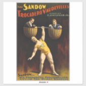 De Sandow Eugen Sandow Vaudeville Gewichtheffer Sticker (Vel)