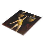 De Sandow Eugen Sandow Vaudeville Gewichtheffer Tegeltje (Zijkant)