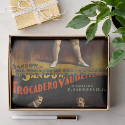 De Sandow Eugen Sandow Vaudeville Gewichtheffer Tissuepapier (Geschenk)