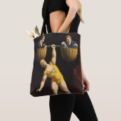 De Sandow Eugen Sandow Vaudeville Gewichtheffer Tote Bag (Dichtbij)