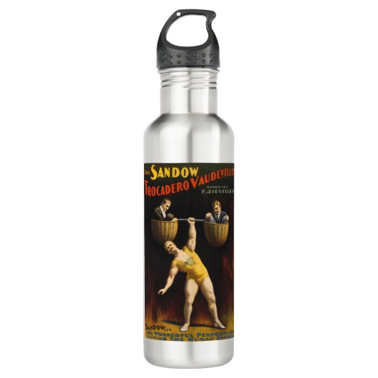 De Sandow Eugen Sandow Vaudeville Gewichtheffer Waterfles (Voorkant)