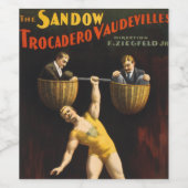 De Sandow Eugen Sandow Vaudeville Gewichtheffer Wijn Etiket (Enkel label)
