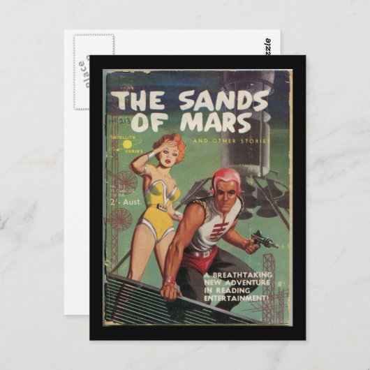 DE SANDS VAN MARS_Pulp Art Briefkaart (Voorkant / Achterkant)