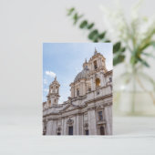 De Sant Agnese-kerk op het Piazza Navona - Rome Briefkaart (Staand voorkant)