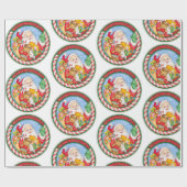 De Santa Claus pakpapier van Chris Davenport (Vlak)