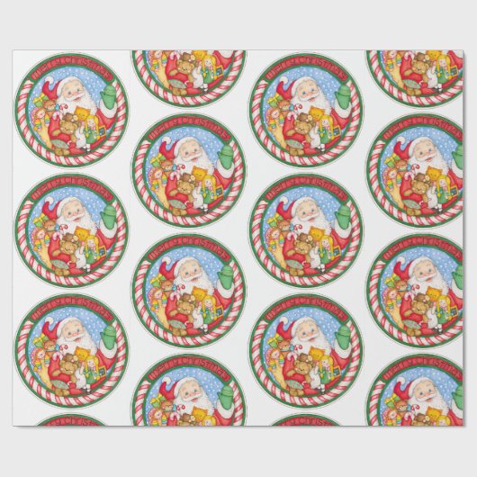 De Santa Claus pakpapier van Chris Davenport (Vlak)