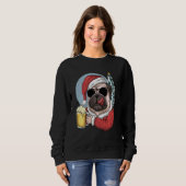 De Santa Hat Pug is mijn spionagedier Trui (Voorkant volledig)