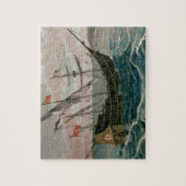 De Santa Maria nadert de kust van de Nieuwe W Legpuzzel (Verticaal)