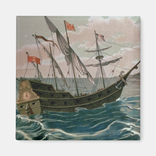 De Santa Maria nadert de kust van de Nieuwe W Magneet (Voorkant)