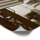 De Santa Monica Pier - 30x20 Poster (Hoek)