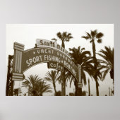 De Santa Monica Pier - 30x20 Poster (Voorkant)