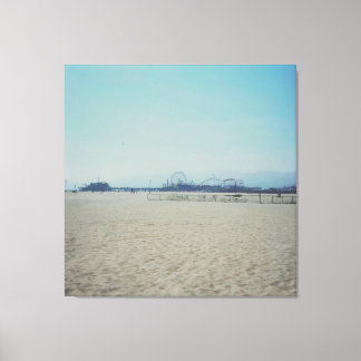 De Santa Monica Pier Canvas Afdruk