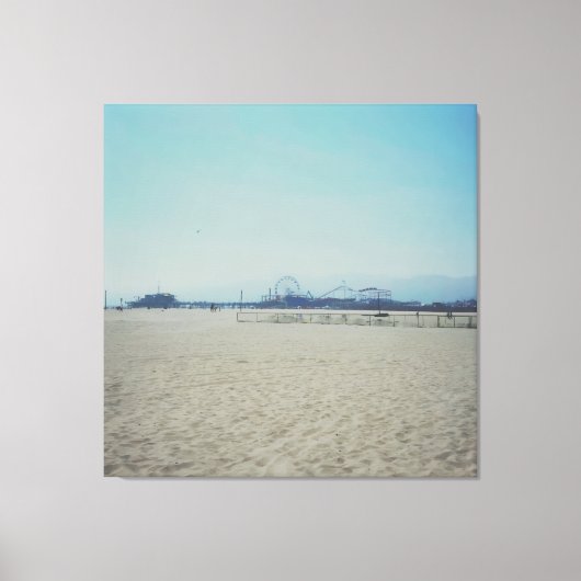 De Santa Monica Pier Canvas Afdruk (Voorkant)