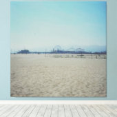 De Santa Monica Pier Canvas Afdruk (Insitu (Houten vloer))