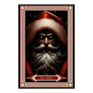 De Santa Tarot Kaart Perfect Poster