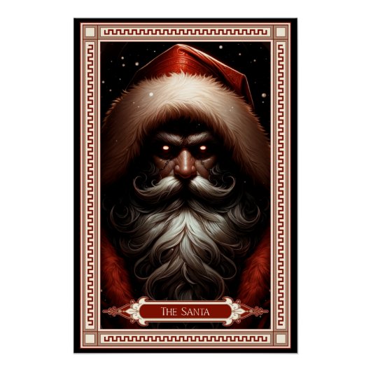 De Santa Tarot Kaart Perfect Poster (Voorkant)
