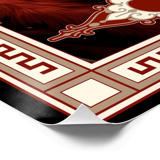 De Santa Tarot Kaart Perfect Poster (Hoek)