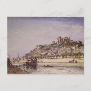 De Saone in Lyon, 1875 Briefkaart