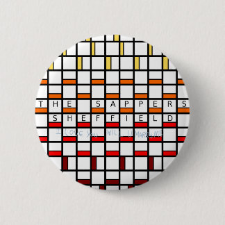 De Sappers Sheffield Badge Ronde Button 5,7 Cm