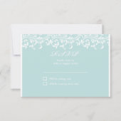 De Sarah Jane Light Blue en de witte bruiloft RSVP (Voorkant)