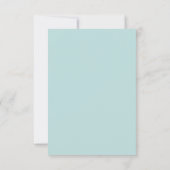 De Sarah Jane Light Blue en de witte bruiloft RSVP (Achterkant)