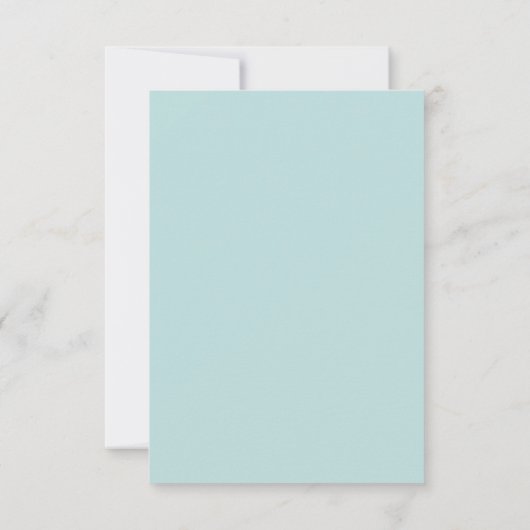 De Sarah Jane Light Blue en de witte bruiloft RSVP (Achterkant)