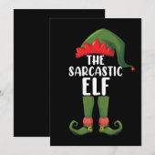 De Sarcastische Elf Familie die Kerst met elkaar i Kaart (Voorkant / Achterkant)