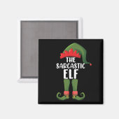 De Sarcastische Elf Familie die Kerst met elkaar i Magneet (Voorkant / Achterkant)